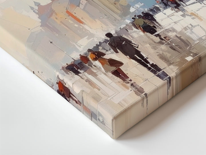Ethereal City Mist Canvas – Minimalist European Dreamscape Wall Art - Gifitto