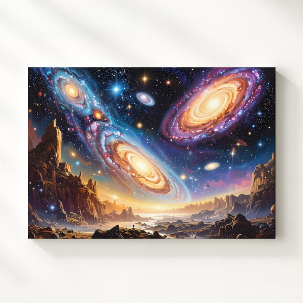 Infinite Galaxies Canvas – Deep Space Wall Art of Cosmic Expansion - Gifitto