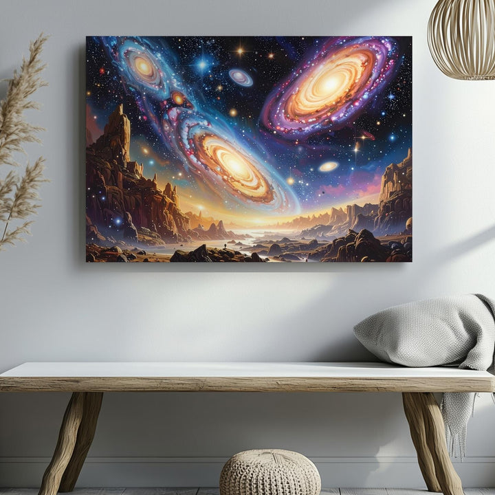 Infinite Galaxies Canvas – Deep Space Wall Art of Cosmic Expansion - Gifitto