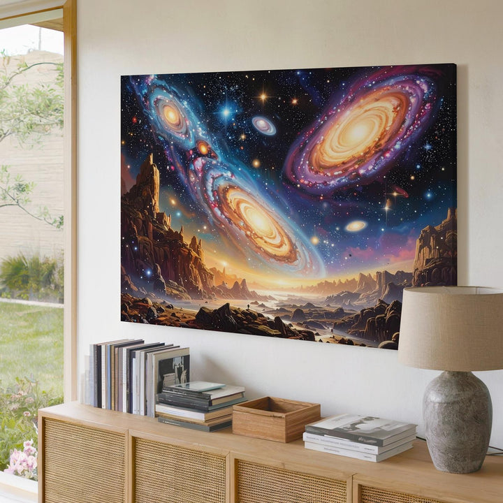 Infinite Galaxies Canvas – Deep Space Wall Art of Cosmic Expansion - Gifitto