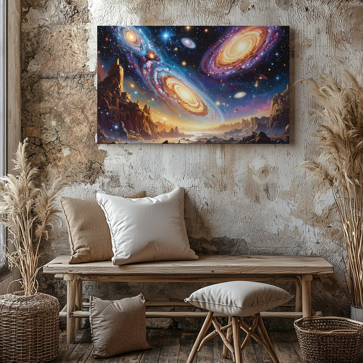 Infinite Galaxies Canvas – Deep Space Wall Art of Cosmic Expansion - Gifitto