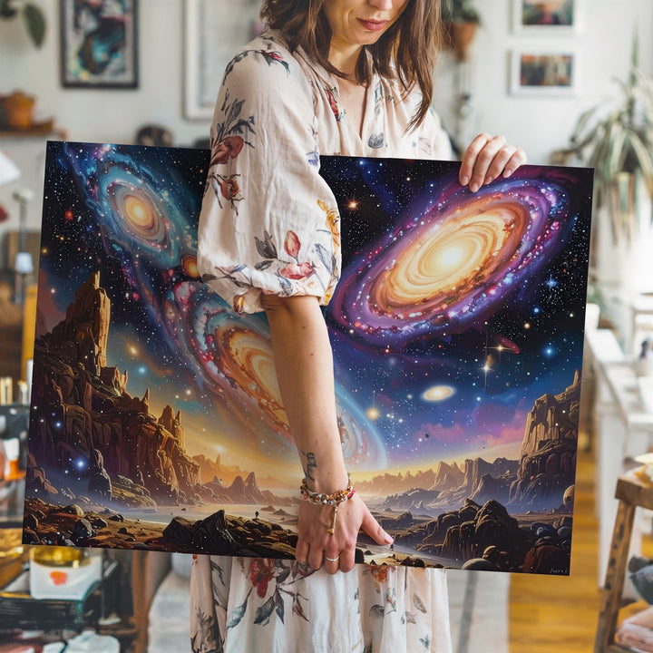 Infinite Galaxies Canvas – Deep Space Wall Art of Cosmic Expansion - Gifitto