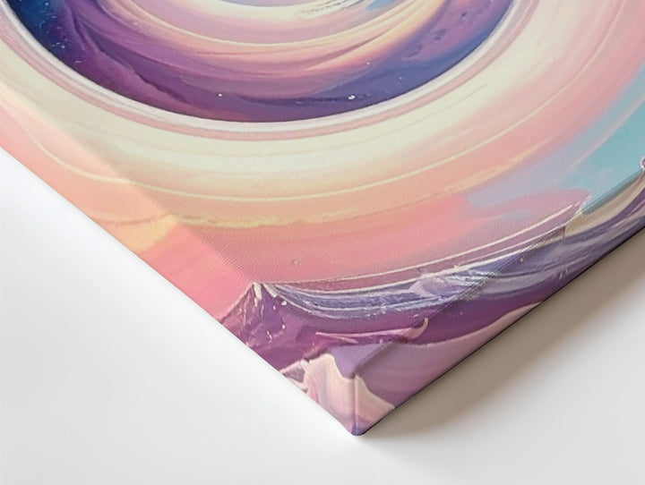 Pastel Spiral Portal Canvas – Abstract Dimensional Gateway Wall Art - Gifitto