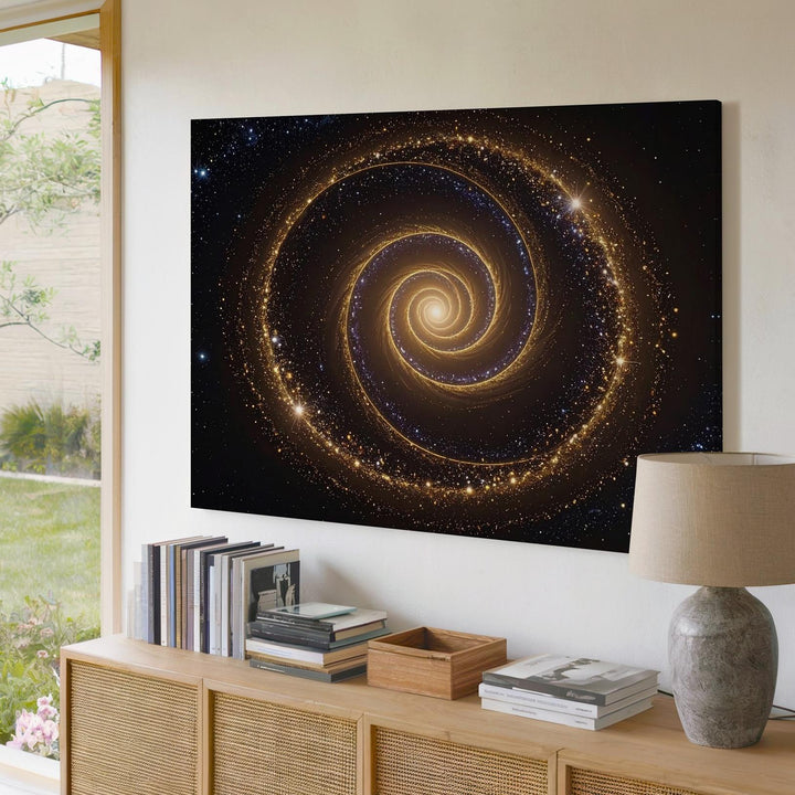 Sombrero Galaxy Canvas – Side-View Galactic Disk with Radiant Core - Gifitto