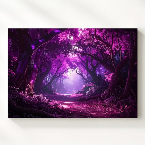 Enchanted Forest Path Canvas – Magical Fantasy Landscape Art - Gifitto