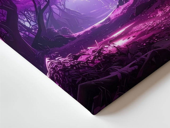 Enchanted Forest Path Canvas – Magical Fantasy Landscape Art - Gifitto