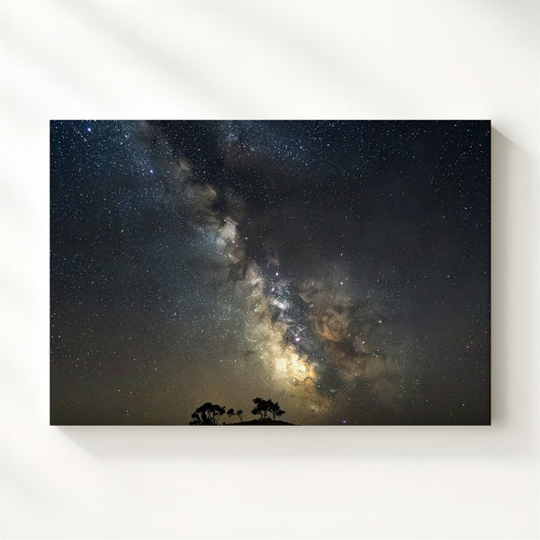 Milky Way Horizon Canvas – Star-Filled Night Sky from Earth’s Vantage - Gifitto