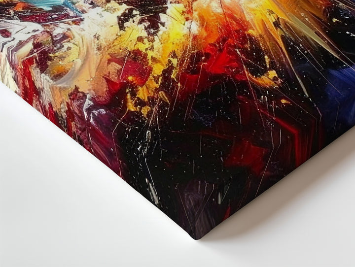 Explosion of Color Canvas – Bold Abstract Energy Wall Art - Gifitto