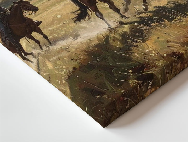 Rural Cowboy Ride Canvas – Peaceful Western Landscape Art - Gifitto
