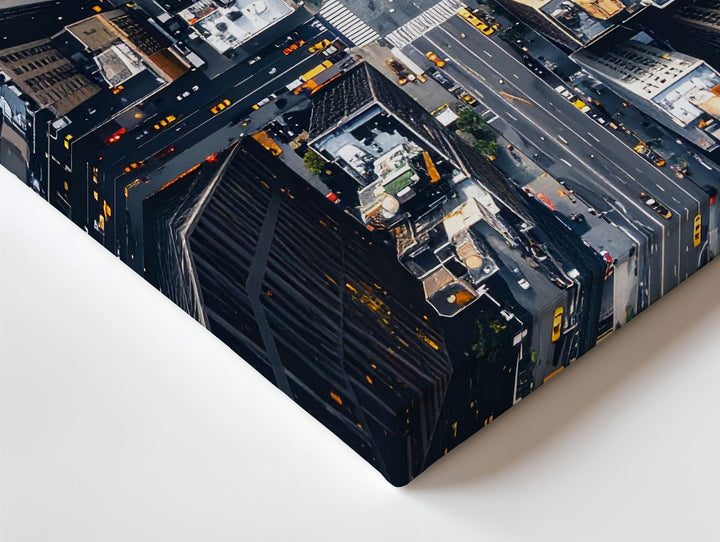 Aerial City Grid Canvas – Abstract New York City High-Rise Perspective - Gifitto