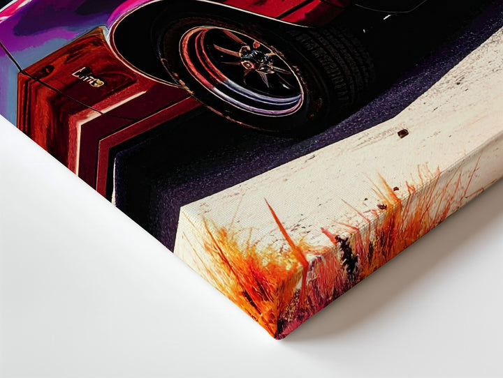 Psychedelic Chevrolet Chevelle SS Canvas – Retro-Futuristic Muscle Car Art - Gifitto