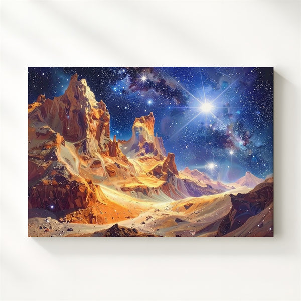 Stellar Pillars Canvas – Towering Gas Clouds in Star-Forming Nebula - Gifitto