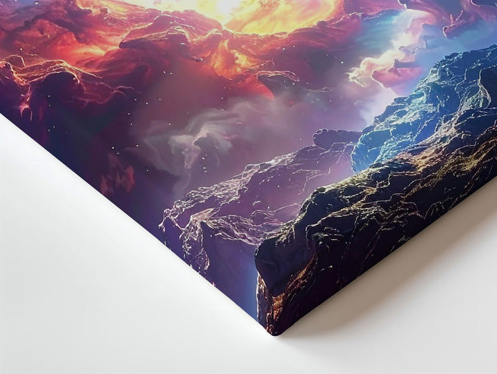 Nebula Basin Canvas – Sculpted Star-Forming Clouds in Rich Cosmic Color - Gifitto