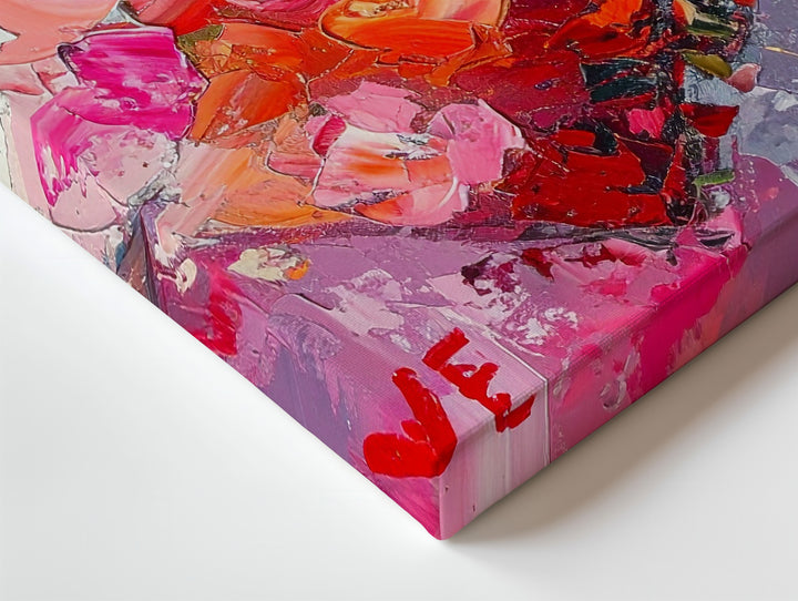Expressive Love Heart Canvas – Bold Abstract Romantic Art - Gifitto