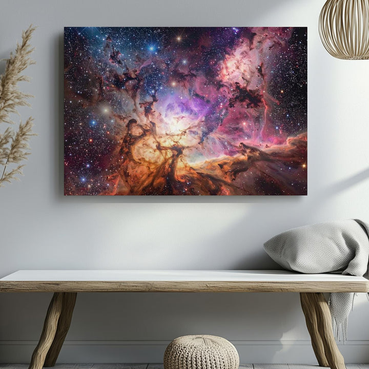 Starlit Cluster Canvas – Dense Deep Space Field with Jewel-Toned Stars - Gifitto
