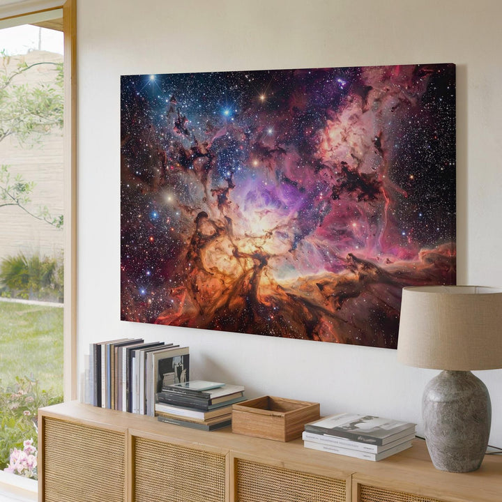 Starlit Cluster Canvas – Dense Deep Space Field with Jewel-Toned Stars - Gifitto