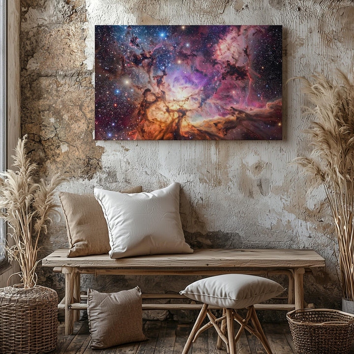Starlit Cluster Canvas – Dense Deep Space Field with Jewel-Toned Stars - Gifitto