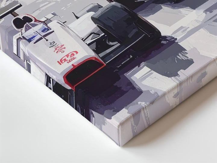 Vintage McLaren F1 Race Canvas – Stylized Monaco Street Circuit Art - Gifitto