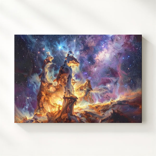 Pillars of Creation Canvas – Celestial Columns of Dust, Light, and Starbirth - Gifitto