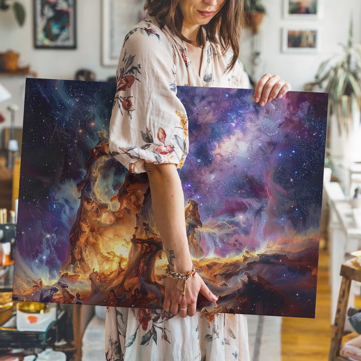 Pillars of Creation Canvas – Celestial Columns of Dust, Light, and Starbirth - Gifitto