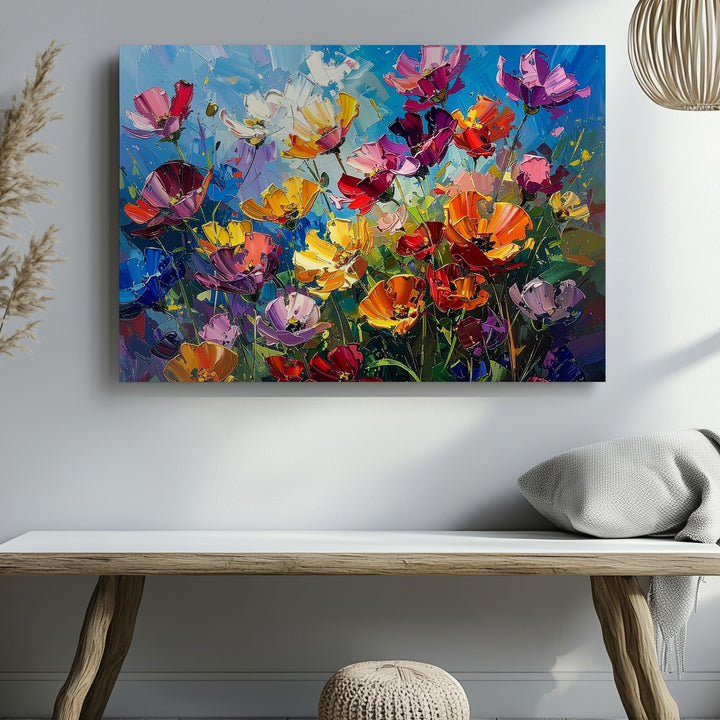 Wildflower Meadow Canvas – Vivid Spring & Summer Floral Art - Gifitto
