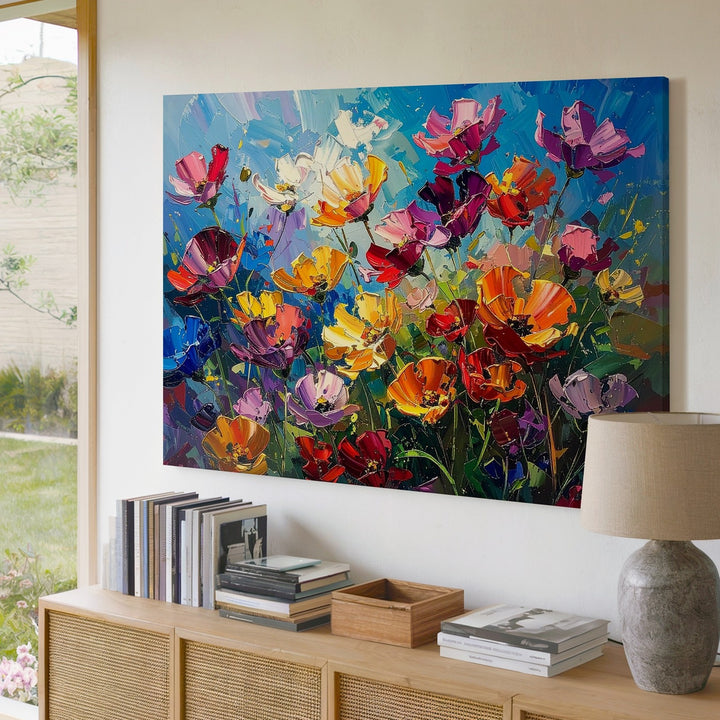 Wildflower Meadow Canvas – Vivid Spring & Summer Floral Art - Gifitto