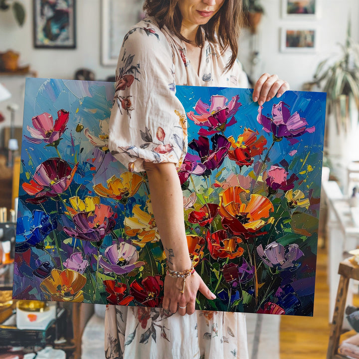 Wildflower Meadow Canvas – Vivid Spring & Summer Floral Art - Gifitto