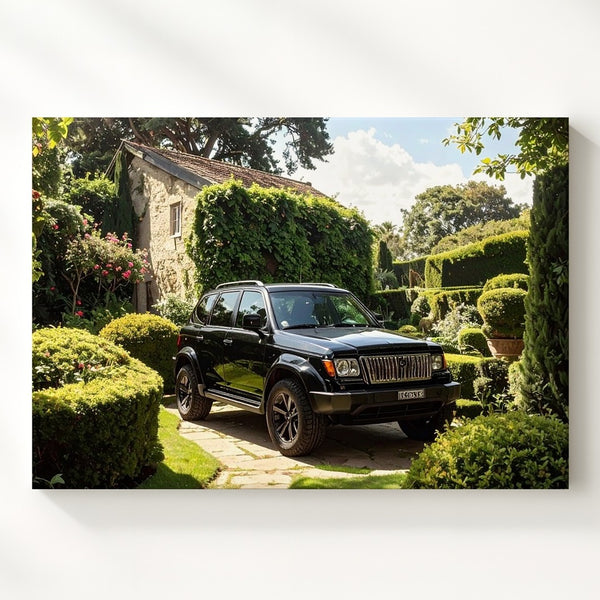 Land Rover Discovery Canvas – Rugged Luxury SUV in Garden Estate Setting - Gifitto