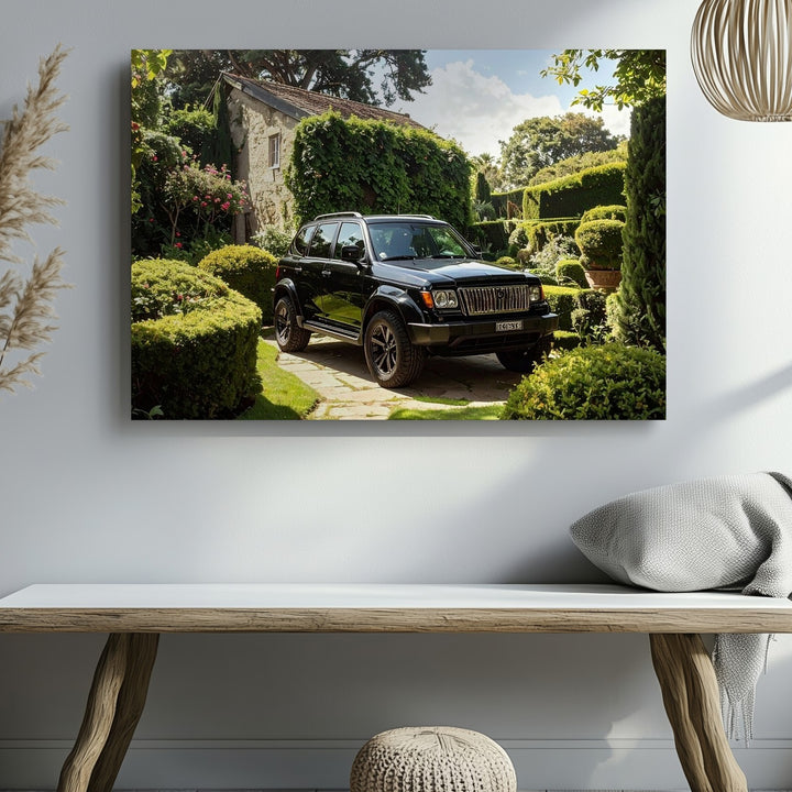 Land Rover Discovery Canvas – Rugged Luxury SUV in Garden Estate Setting - Gifitto
