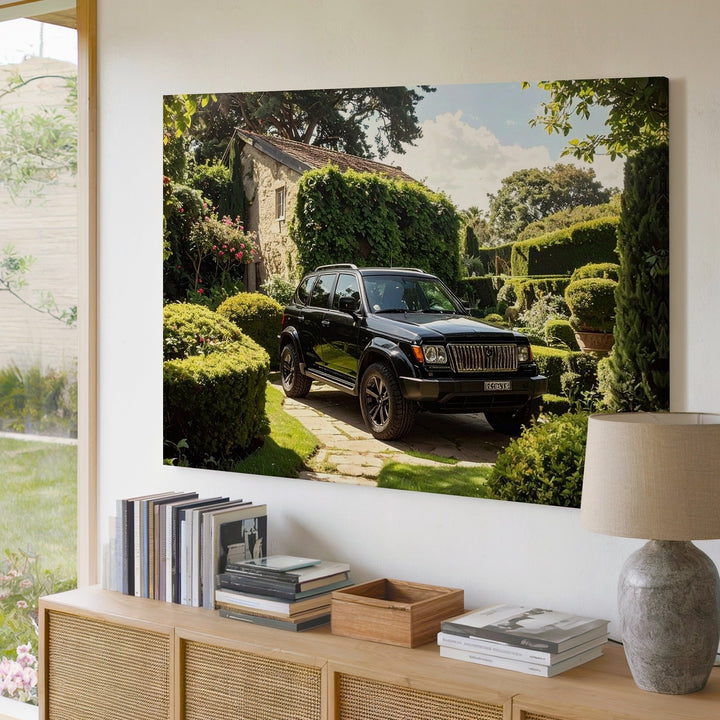 Land Rover Discovery Canvas – Rugged Luxury SUV in Garden Estate Setting - Gifitto