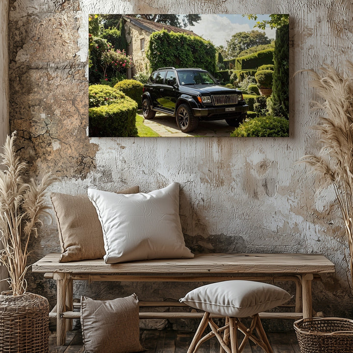 Land Rover Discovery Canvas – Rugged Luxury SUV in Garden Estate Setting - Gifitto