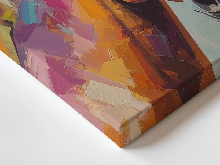 Colorful Playful Horse Canvas – Impressionistic Equestrian Art - Gifitto