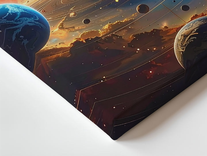 Cosmic Nebula Canvas – Vibrant Planets and Nebulae in Deep Space - Gifitto