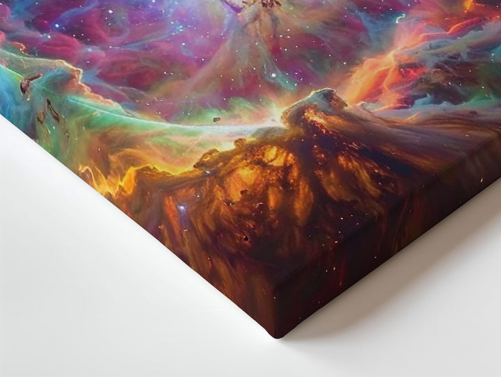 Electric Supernova Remnant Canvas – Neon Web of Cosmic Energy - Gifitto