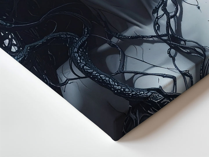Modern Medusa Canvas – Gothic Serpent-Haired Goddess Wall Art - Gifitto