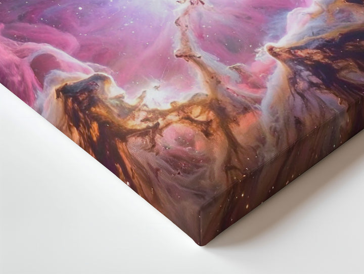 Heart Nebula Canvas – Magenta and Lavender Cosmic Cocoon of Light - Gifitto