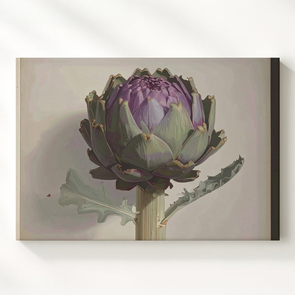 Vintage Artichoke Botanical Canvas – 19th-Century Scientific Plant Illustration - Gifitto