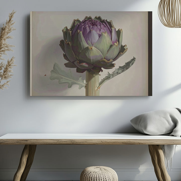 Vintage Artichoke Botanical Canvas – 19th-Century Scientific Plant Illustration - Gifitto