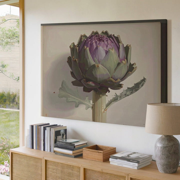 Vintage Artichoke Botanical Canvas – 19th-Century Scientific Plant Illustration - Gifitto