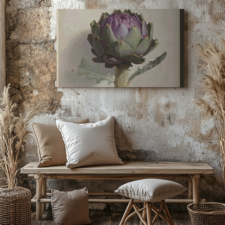 Vintage Artichoke Botanical Canvas – 19th-Century Scientific Plant Illustration - Gifitto