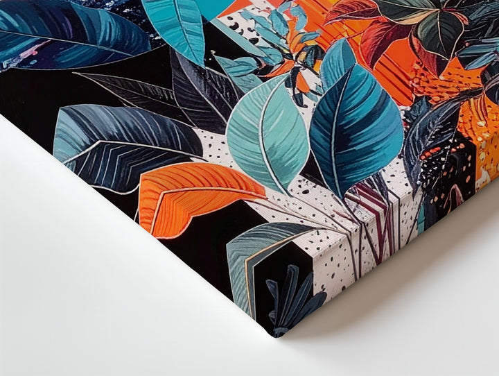 Surreal Tropical Collage Canvas – Vibrant Pop-Art Floral Art - Gifitto