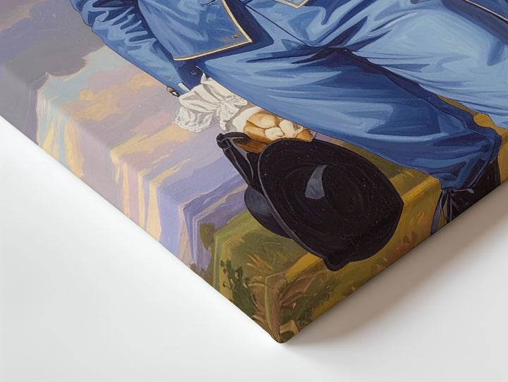 The Blue Boy Cat Canvas – Aristocratic Tabby in Regal 18th-Century Attire - Gifitto