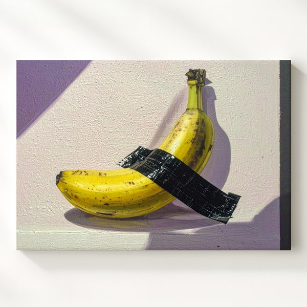 Banana Duct Tape Canvas – Conceptual Pop Art - Gifitto