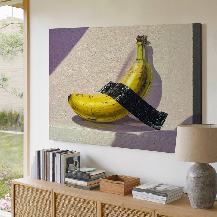 Banana Duct Tape Canvas – Conceptual Pop Art - Gifitto