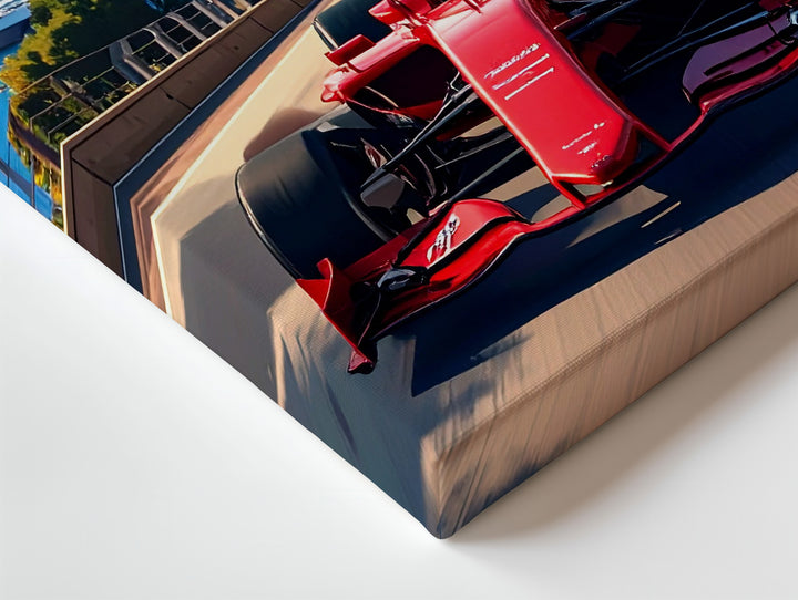 Monaco Grand Prix Canvas – Illustrated F1 Racing Through the Streets - Gifitto