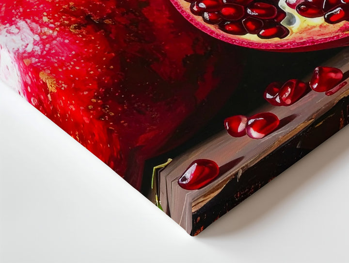 Luxurious Pomegranate Still Life Canvas – Rich Fruit Art - Gifitto