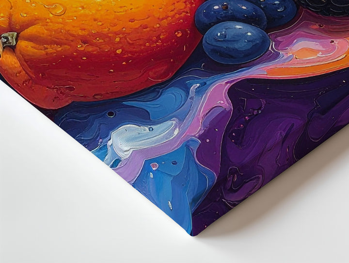 Vibrant Fruit Splash Canvas – Hyper-Realistic Abstract Art - Gifitto