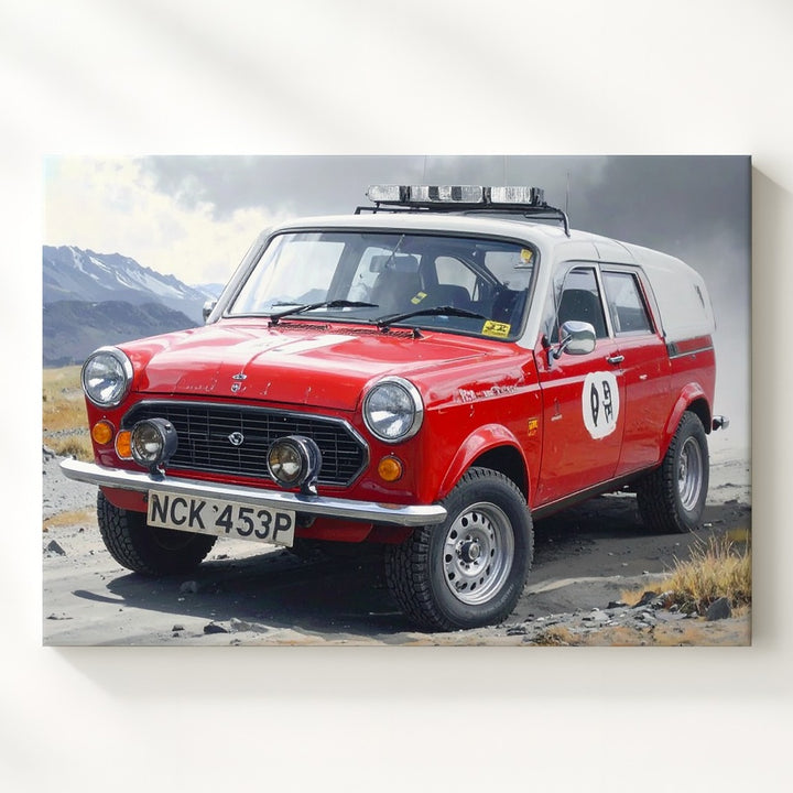 Mini Cooper Rally Legend Canvas – Vintage Motorsport Tribute Art - Gifitto