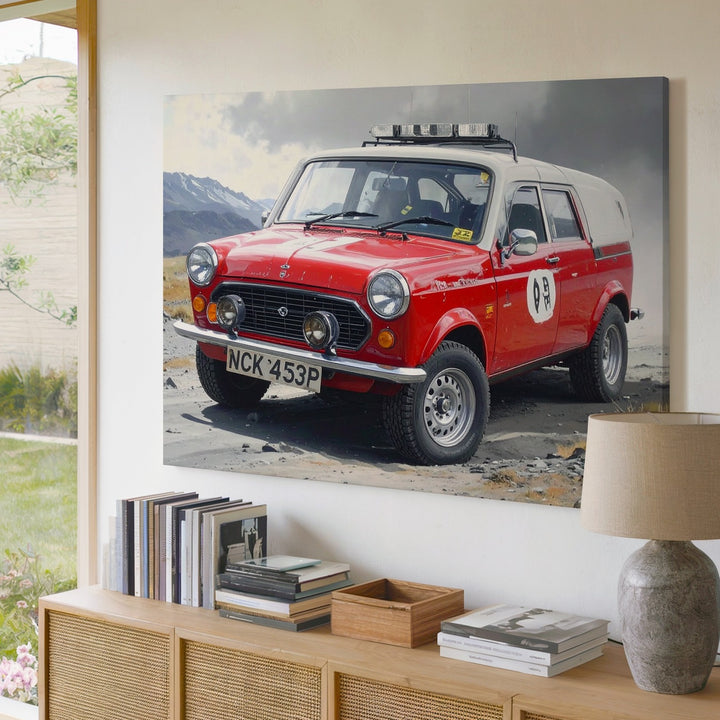 Mini Cooper Rally Legend Canvas – Vintage Motorsport Tribute Art - Gifitto