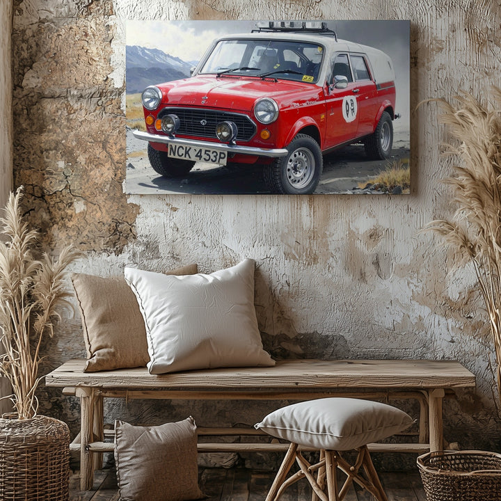 Mini Cooper Rally Legend Canvas – Vintage Motorsport Tribute Art - Gifitto